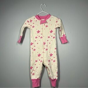 Hanna andersson star zip up onesie size 3-6 months